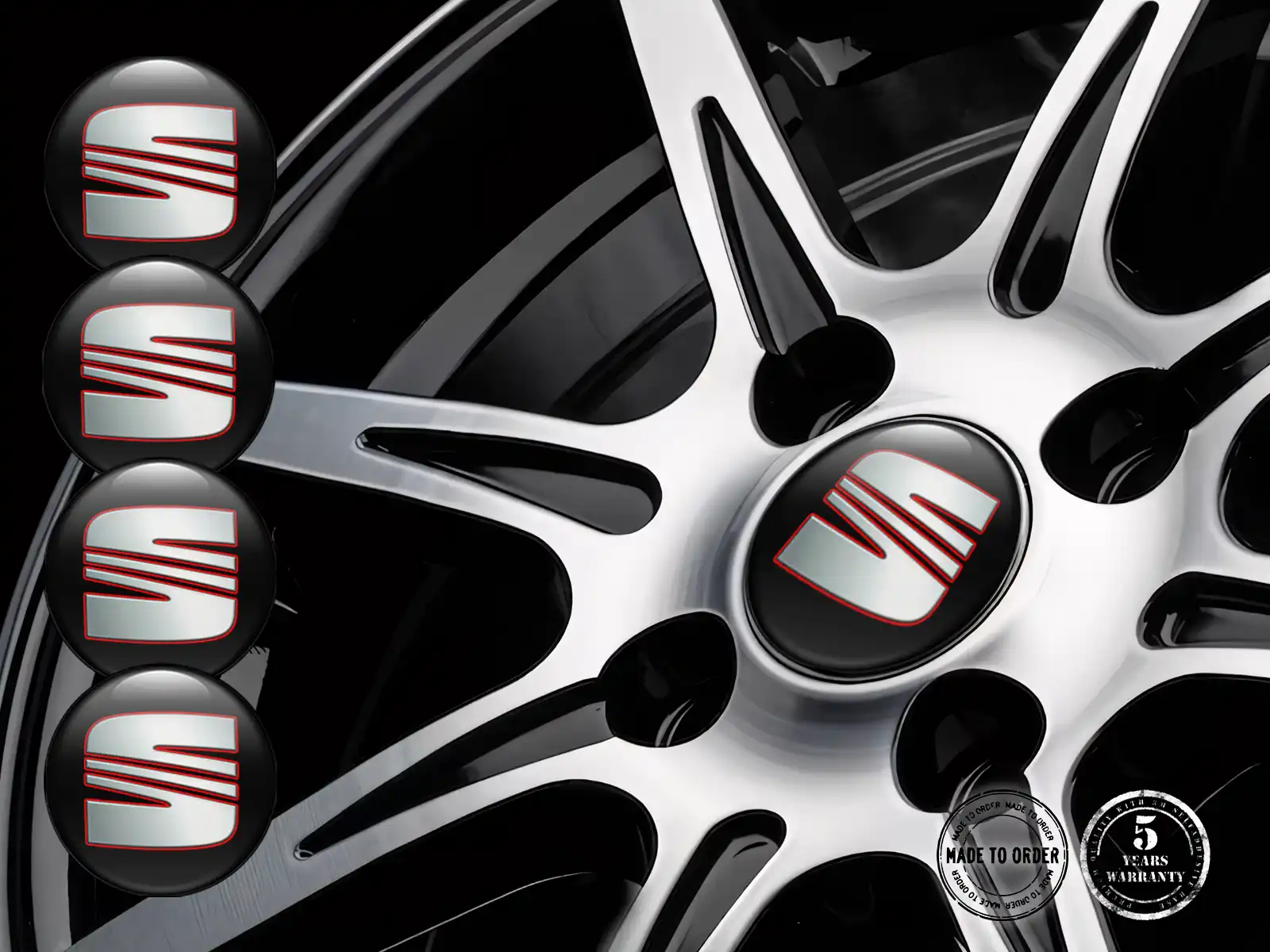 Seat Dome-Aufkleber Ausgabe Individuelle Autoembleme